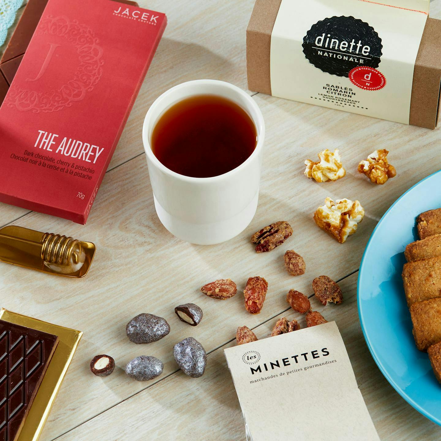 Tea and treats from Dinette Nationale and Les Minettes